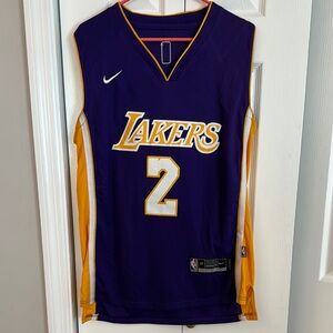Nike Purple and Gold Basketball Jersey